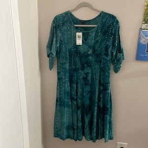 Tie Dyed Patterned Dress